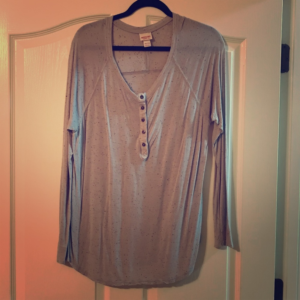 Grey with black speck Top